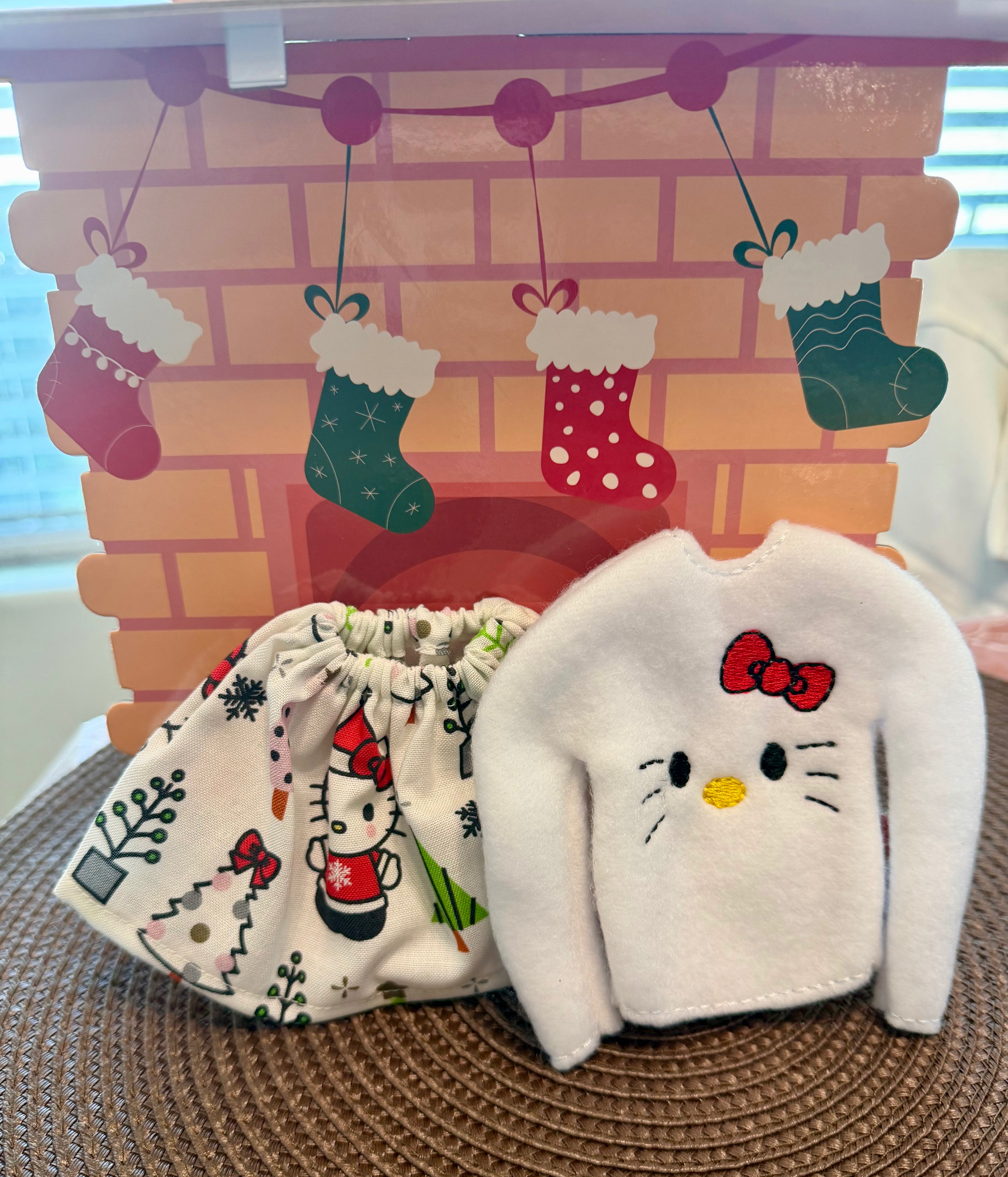 Kitty Elf Sweater and Skirt set