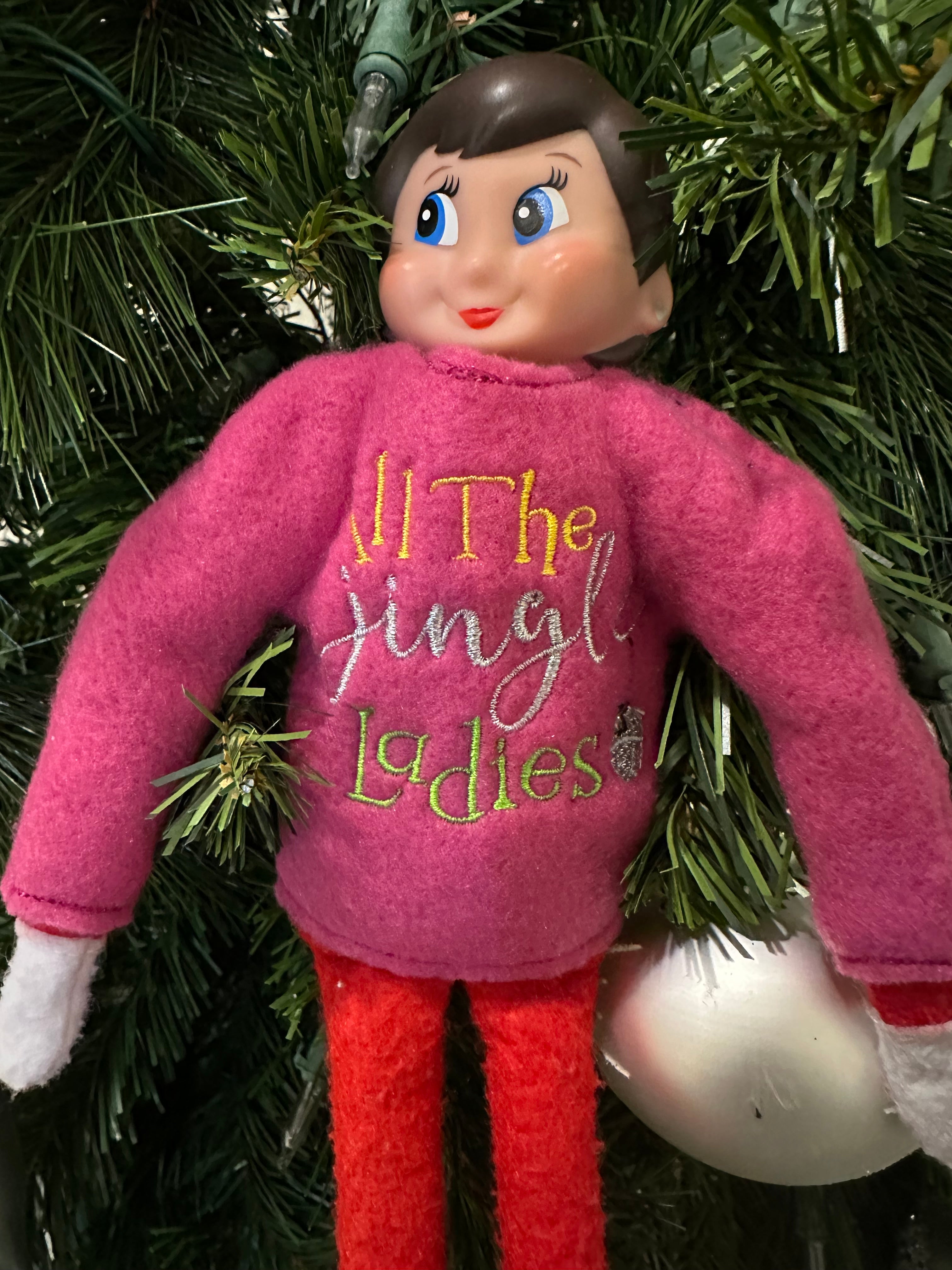 All the Jingle Ladies Elf Sweater