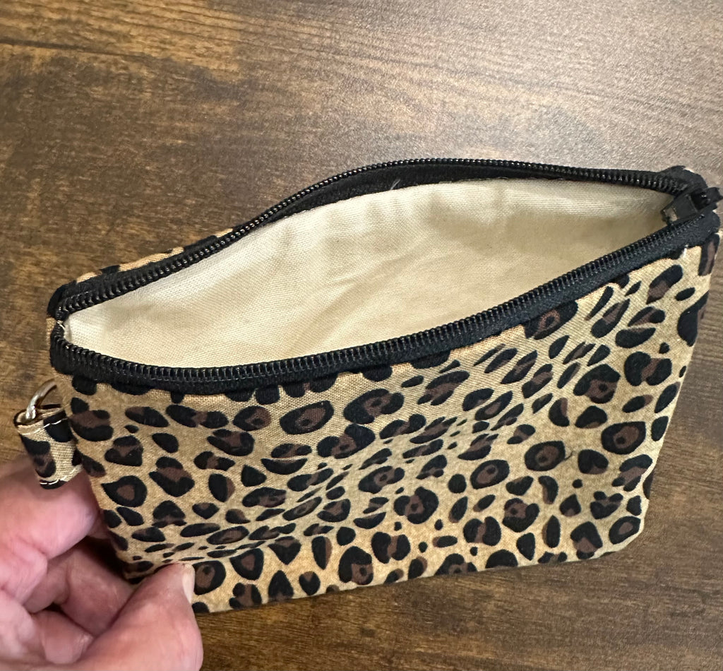 Leopard Print Small Pouch