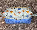 Quilted fabric Cosmetic Bag
