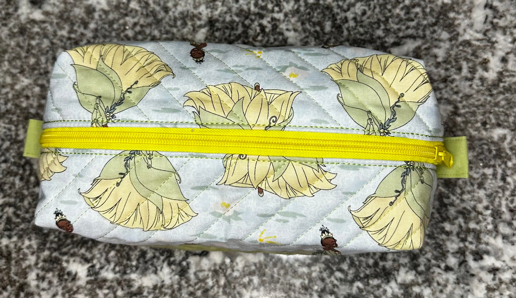 Quilted Fabric Cosmetic Bag