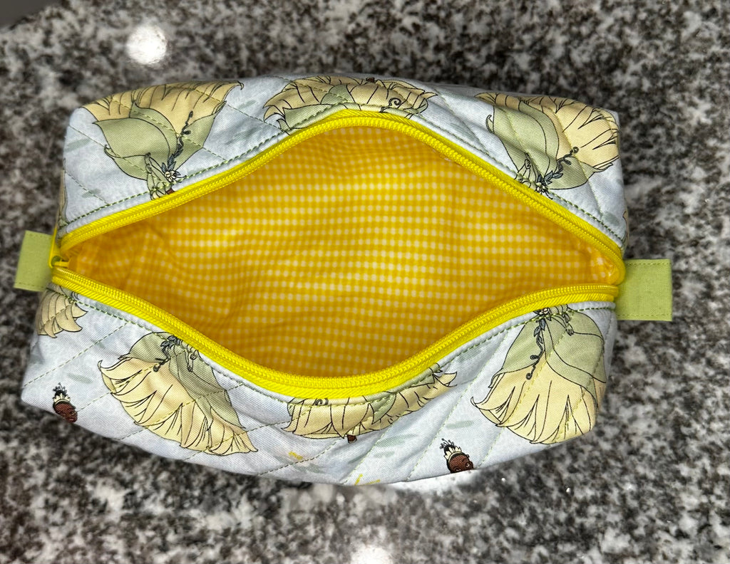 Quilted Fabric Cosmetic Bag