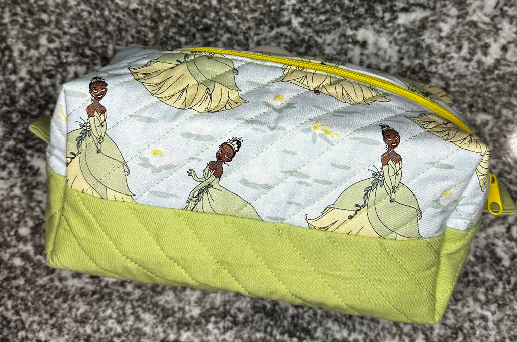Quilted Fabric Cosmetic Bag